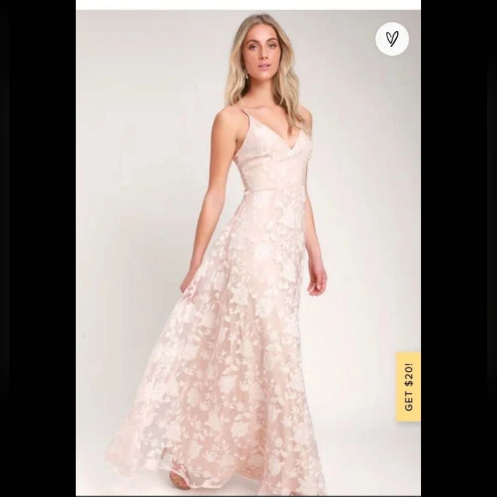 Elegant Pink Floral Dress